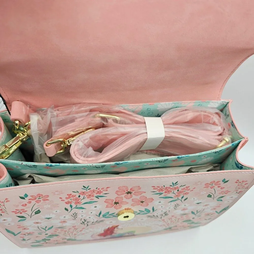 Loungefly Disney The Little Mermaid Ariel Floral Crossbody Bag - Picture 11 of 12